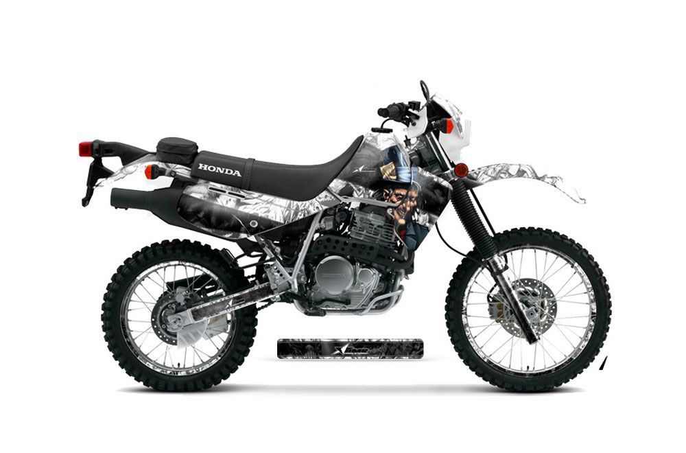 Honda XR650L Dirt Bike Graphic Kit - 1993-2018 Mad Hatter White