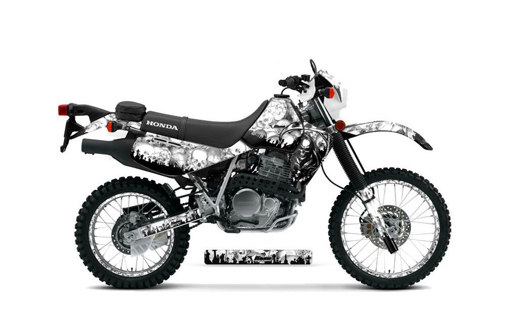 Honda XR650L Dirt Bike Graphic Kit - 1993-2018 Reaper White