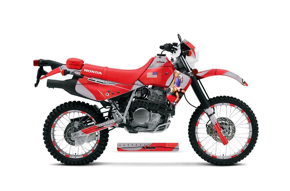 Honda XR650L Dirt Bike Graphic Kit - 1993-2018 T Bomber Red