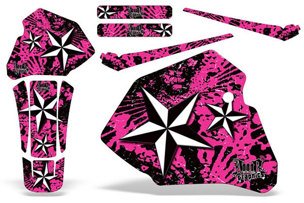 Honda XR80 Dirt Bike Graphic Kit - 1985-2000 Northstar Pink
