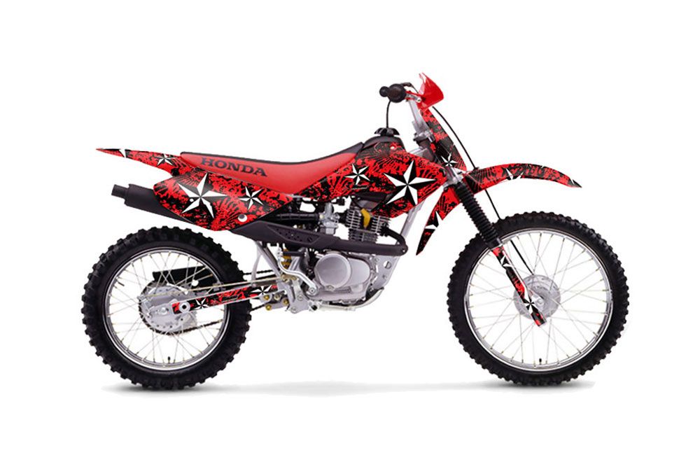 Honda XR80 Dirt Bike Graphic Kit - 2001-2003 Northstar Red