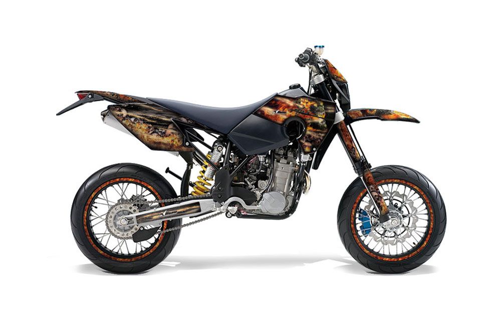 Husaberg FS / FE Dirt Bike Graphic Kit - 2006-2008 Firestorm Black