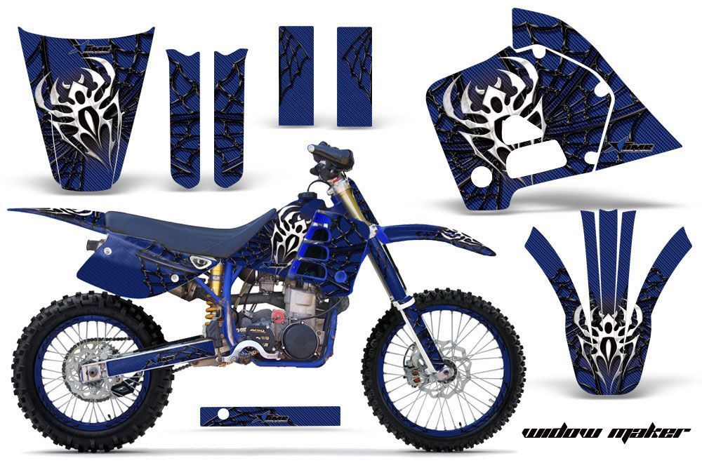 Husaberg FC 501 Dirt Bike Graphic Kit - 1997-1999 Widow Maker Blue