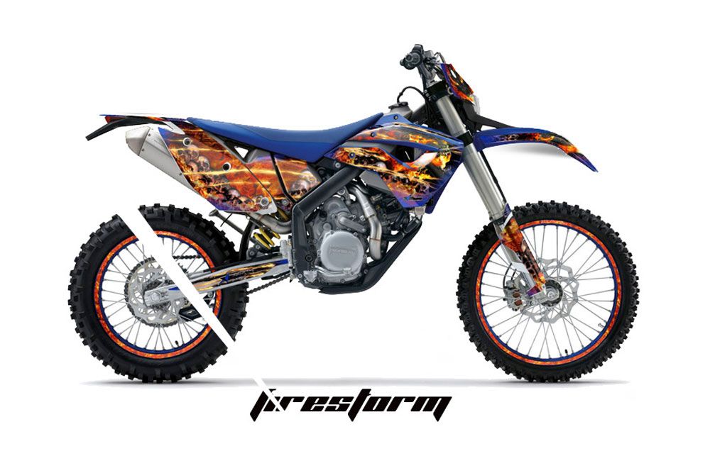 Husaberg FS / FE 670 Dirt Bike Graphic Kit - 2009-2012 Firestorm Blue