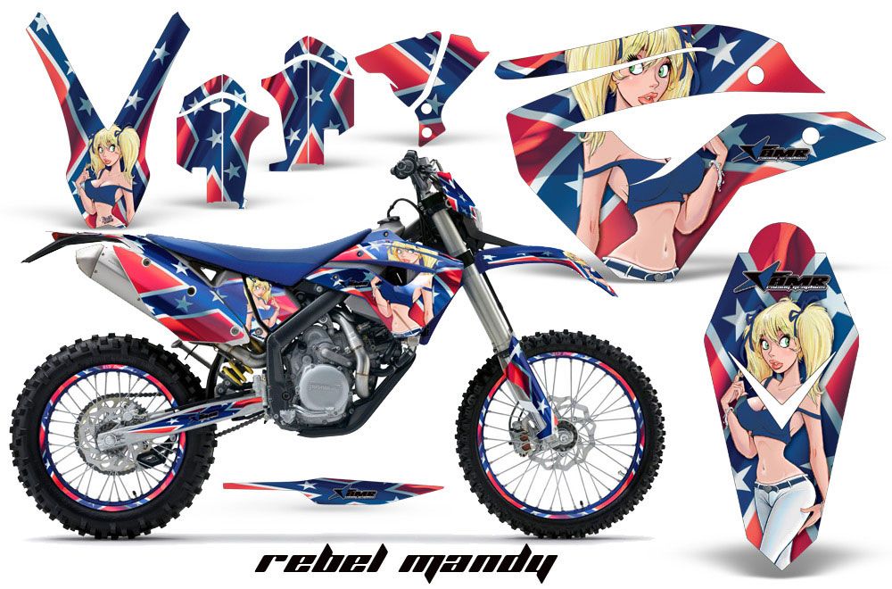 Husaberg FS / FE 670 Dirt Bike Graphic Kit - 2009-2012 Rebel Mandy
