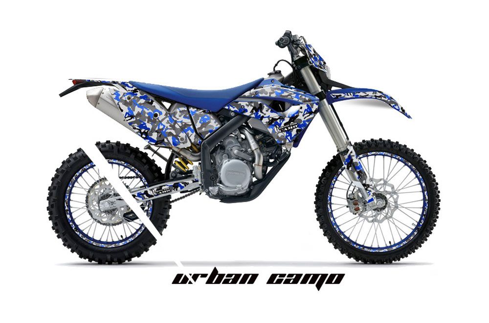 Husaberg FS / FE 450 Dirt Bike Graphic Kit - 2009-2012 Urban Camo Blue
