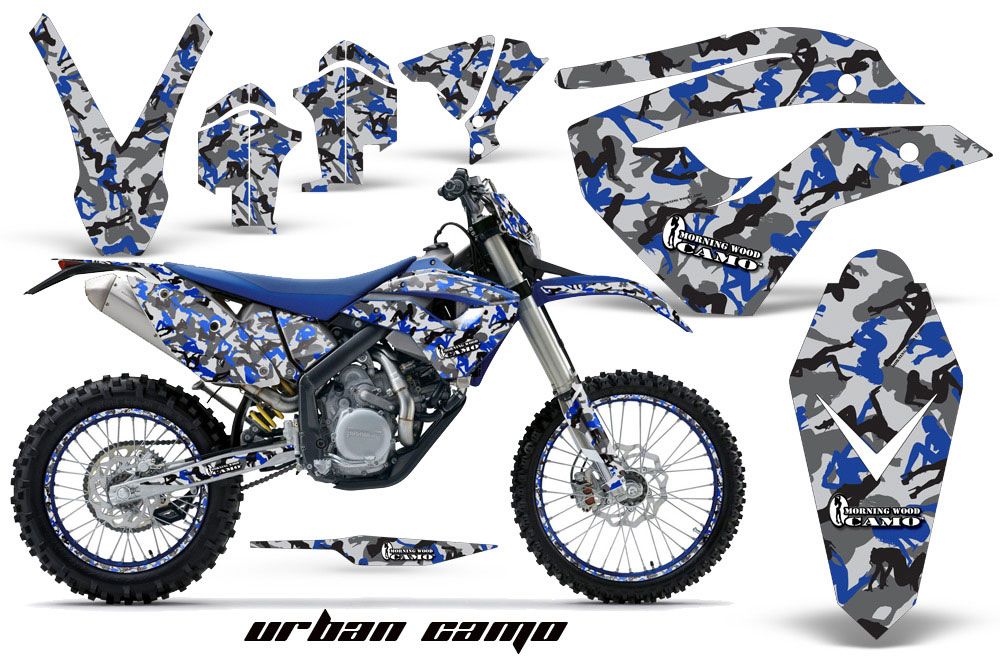Husaberg FS / FE 450 Dirt Bike Graphic Kit - 2009-2012 Urban Camo Blue