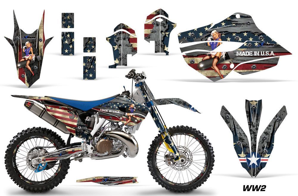 Husaberg TC / FC 250 Dirt Bike Graphic Kit - 2013-2014 WW2