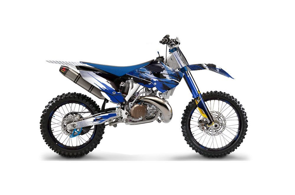 Husqvarna TC / FC 250 Dirt Bike Graphic Kit - 2014-2016 Carbon X Blue