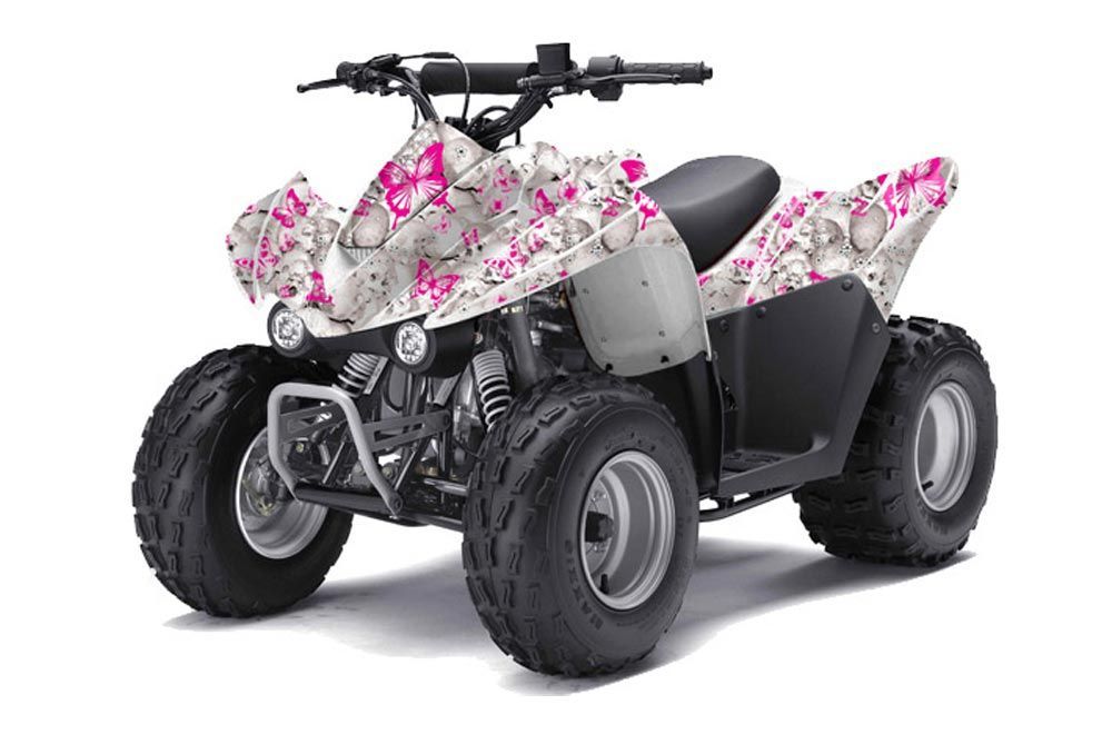 Kawasaki KFX 50 / 90 ATV Graphic Kit - 2007-2021 Butterfly Pink