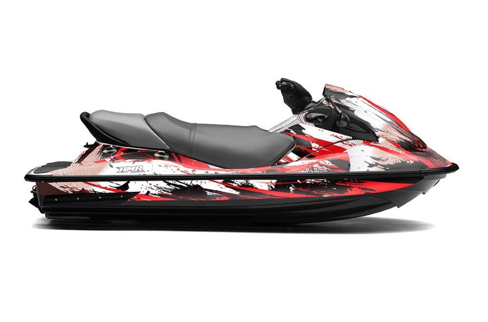 Kawasaki STX 15F Jet Ski Graphic Kit 2003-2018 Carbon X Red