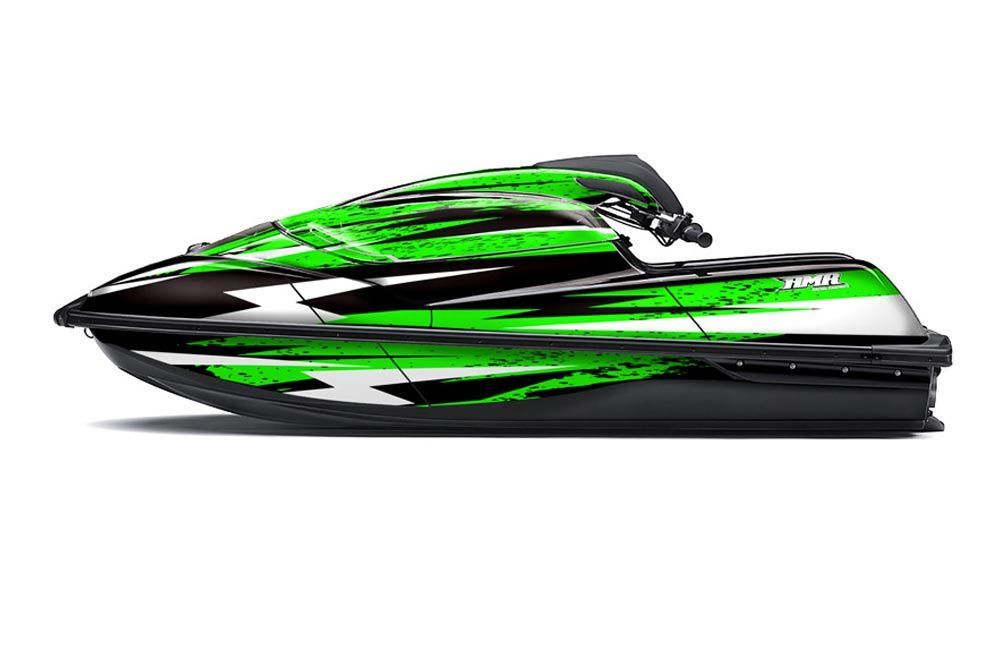 Kawasaki SX-R SXR JS1500 Jet Ski Graphic Kawi Kit 2017-2020 Attack Green