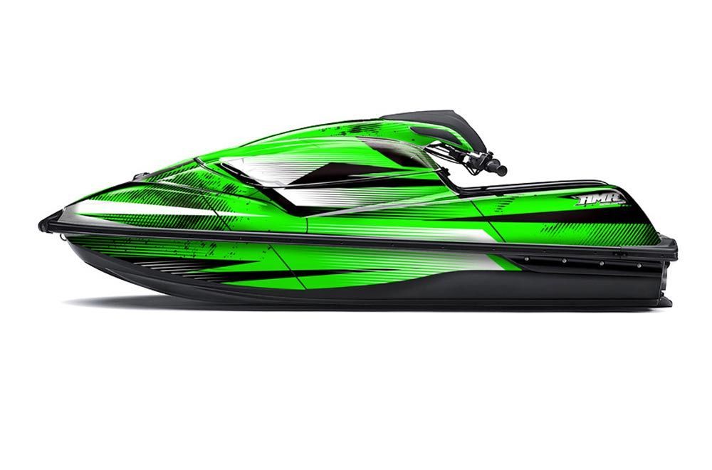 Kawasaki SX-R SXR JS1500 Jet Ski Graphic Kawi Kit 2017-2020 Empire Green