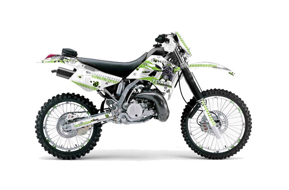 Kawasaki KDX200 Dirt Bike Graphic Kit - 1995-2006 Toxicity Green