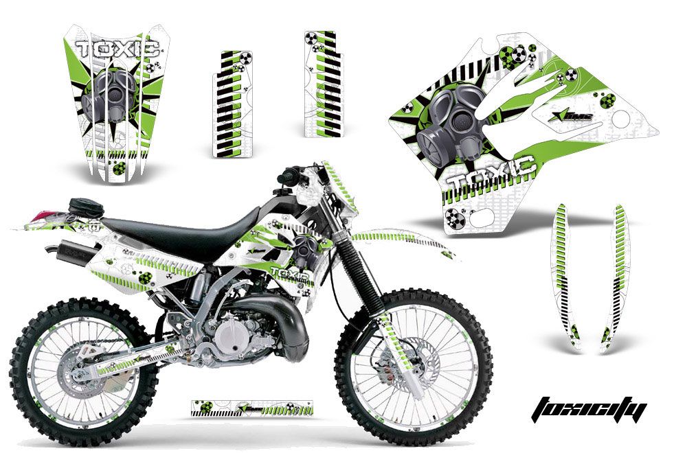 Kawasaki KDX200 Dirt Bike Graphic Kit - 1995-2006 Toxicity Green