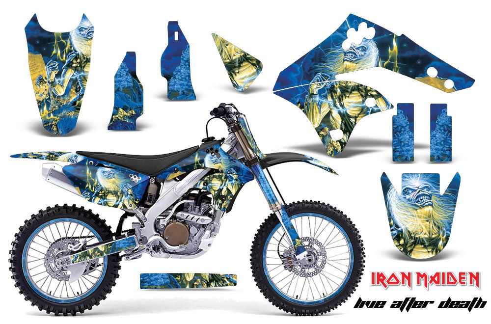 Kawasaki KX250F Dirt Bike Graphic Kit - 2006-2008 Live After Death
