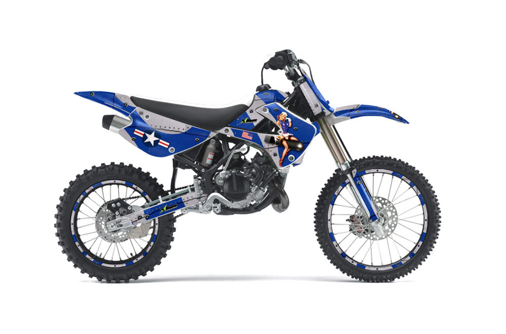 Kawasaki KX100 Dirt Bike Graphic Kit - 2001-2013 T Bomber Green