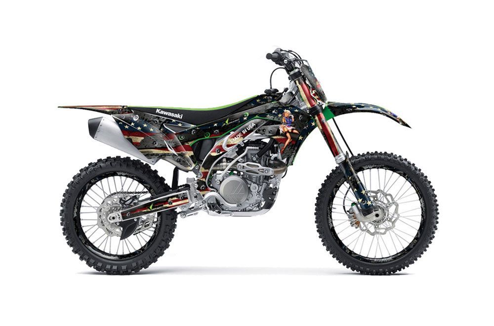 Kawasaki KXF450 Dirt Bike Graphic Kit - 2016 WW2