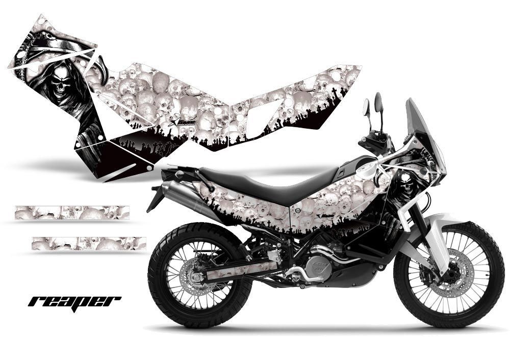 KTM Adventure R 990 Graphic Kit - All Years Reaper White
