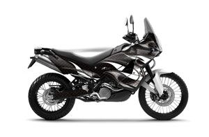 KTM Adventure R 990 Graphic Kit - All Years Tribal Flames Black