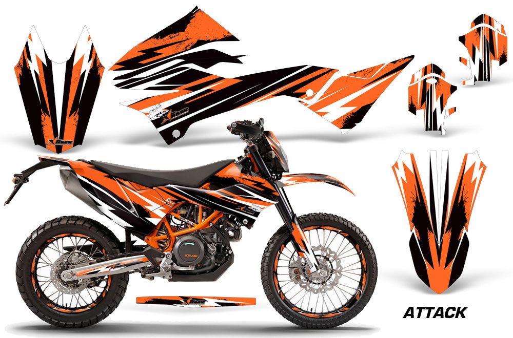KTM Adventure 690 Enduro R Dirt Bike Graphic Kit - 2012-2018 Attack Orange
