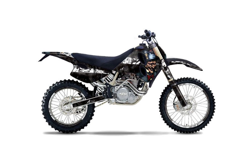 KTM C0 SX 4 Stroke Dirt Bike Graphic Kit - 1993-1997 Mad Hatter Black