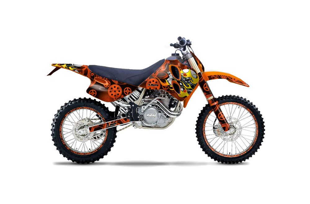 KTM C0 SX 4 Stroke Dirt Bike Graphic Kit - 1993-1997 Motorhead Orange