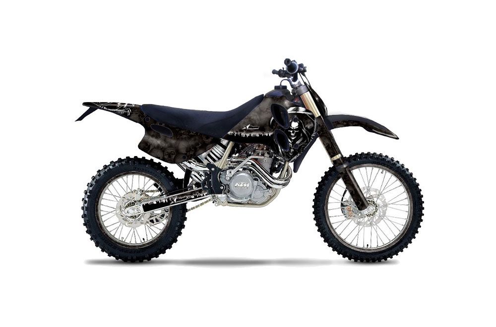 KTM C0 SX 4 Stroke Dirt Bike Graphic Kit - 1993-1997 Reaper Black