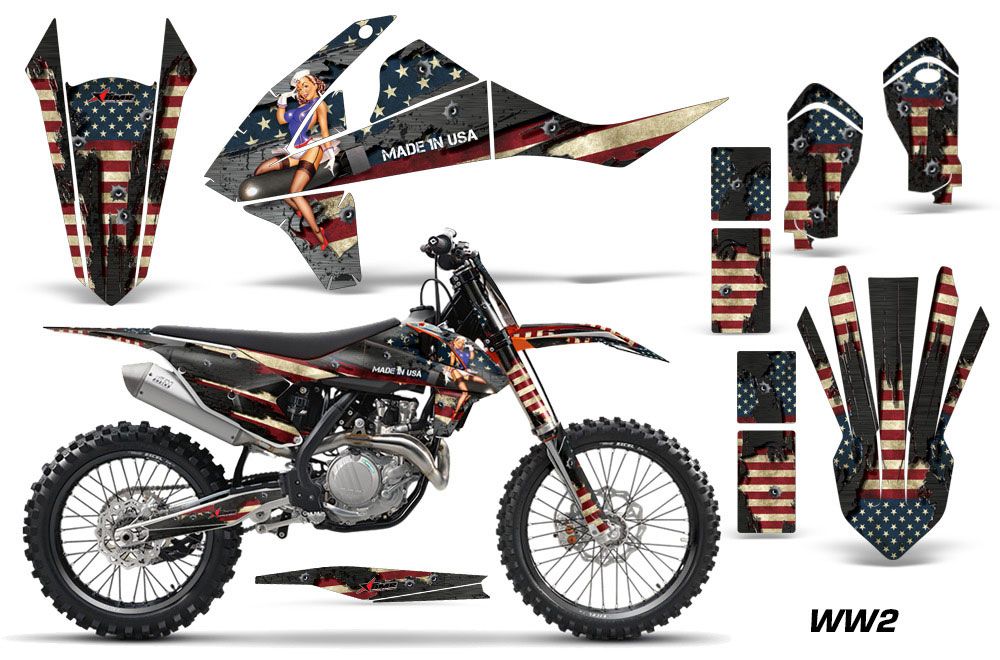 KTM C10 SX / SX-F / XC-F Dirt Bike Graphic Kit - 2016-2020 WW2