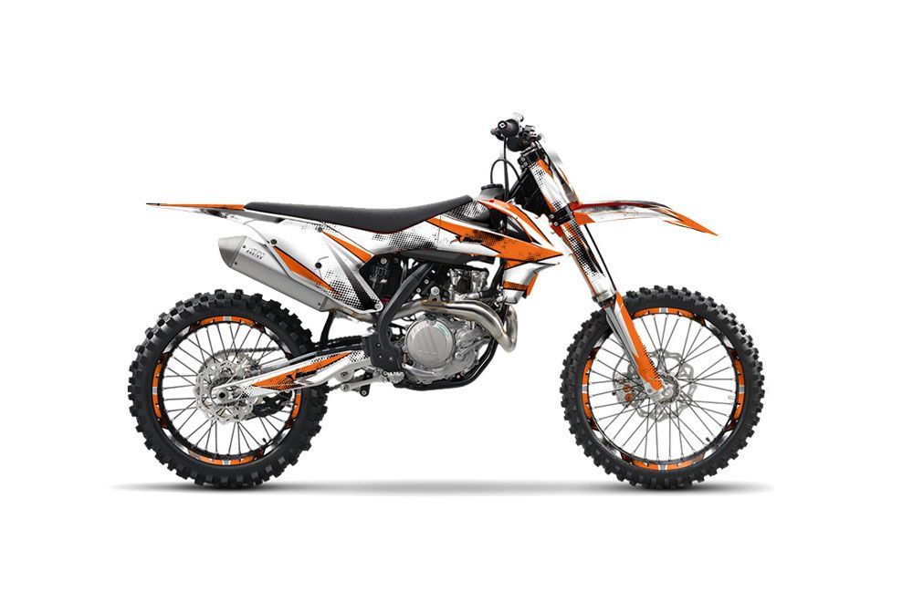 KTM C10 SX / SX-F / XC-F Dirt Bike Graphic Kit - 2016-2020 Slash Orange