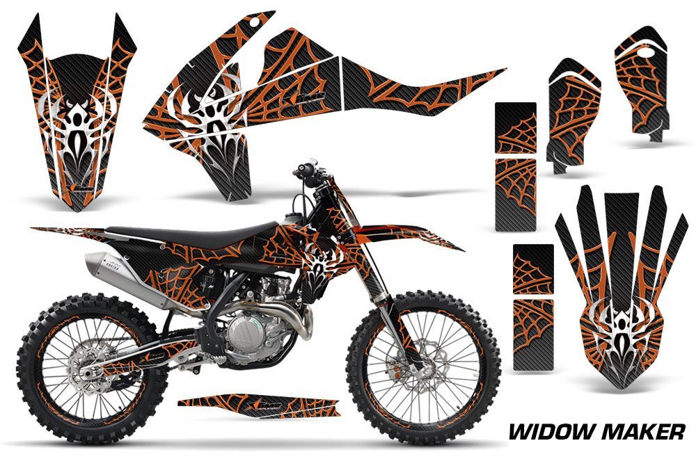 KTM C10 SX / SX-F / XC-F Dirt Bike Graphic Kit - 2016-2020 Widow Maker Orange