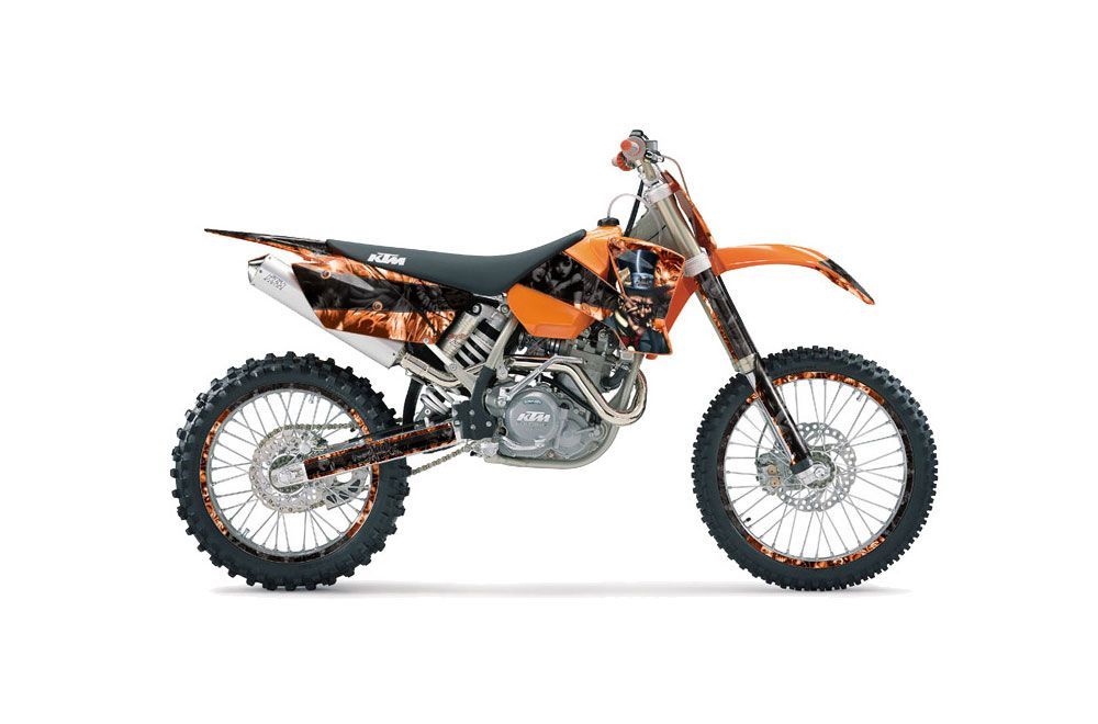 KTM C1 SXS Dirt Bike Graphic Kit - 2001-2002 Mad Hatter Orange