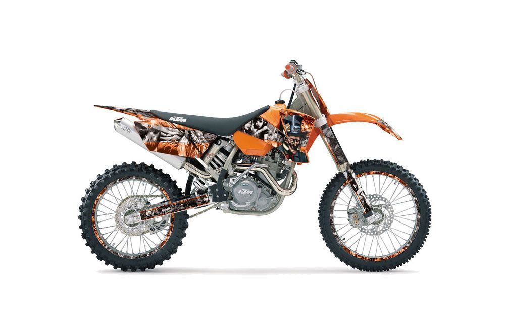 KTM C1 SXS Dirt Bike Graphic Kit - 2001-2002 Mad Hatter Orange