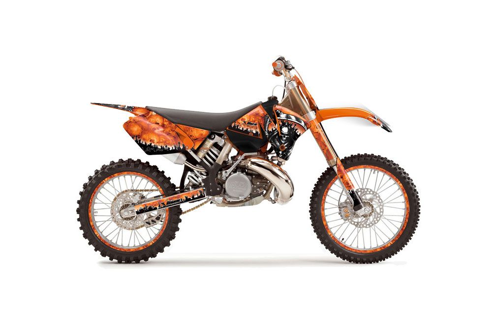 KTM C3 MXC Dirt Bike Graphic Kit - 2001-2002 Reaper Orange