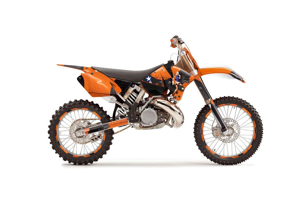 KTM C3 MXC Dirt Bike Graphic Kit - 2001-2002 T Bomber Orange