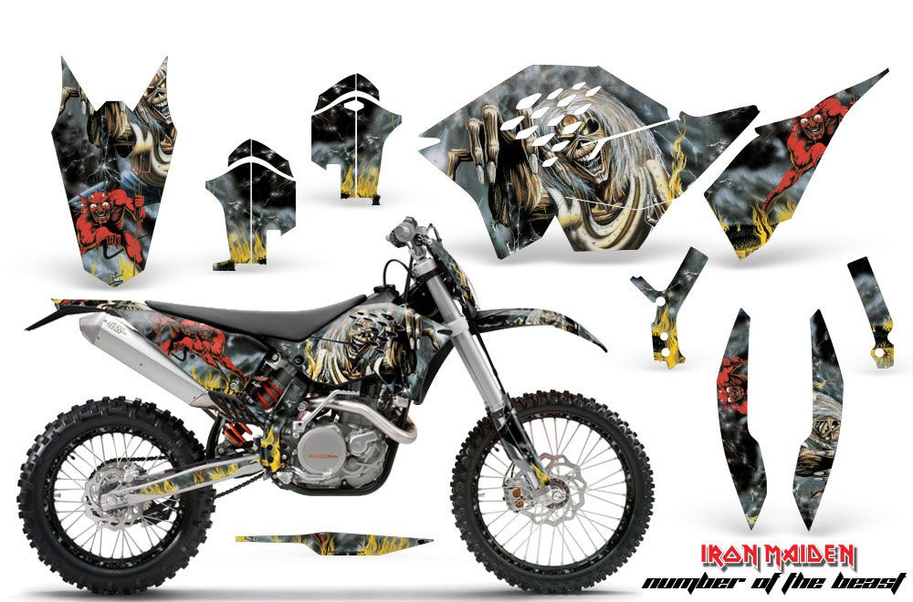 KTM C5 XCW 200/ 250 / 300 Dirt Bike Graphic Kit - 2011 Number of the Beast