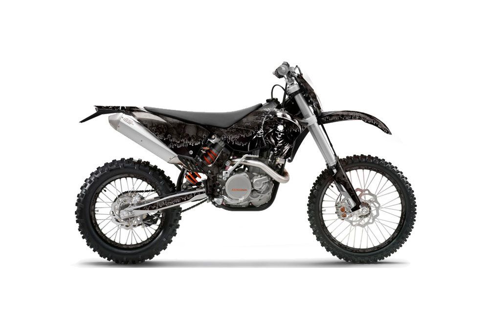 KTM C5 XC 125 / 525 Dirt Bike Graphic Kit - 2008-2010 Reaper Black