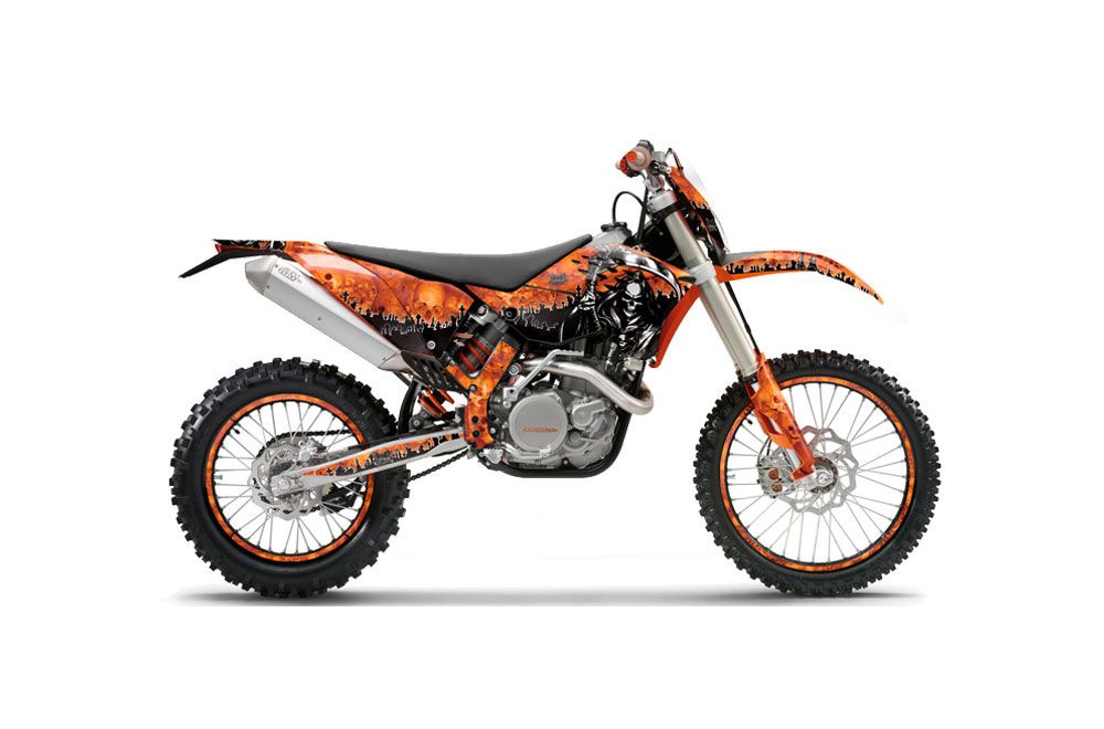 KTM C5 WCFW 250 Dirt Bike Graphic Kit - 2011 Reaper Orange