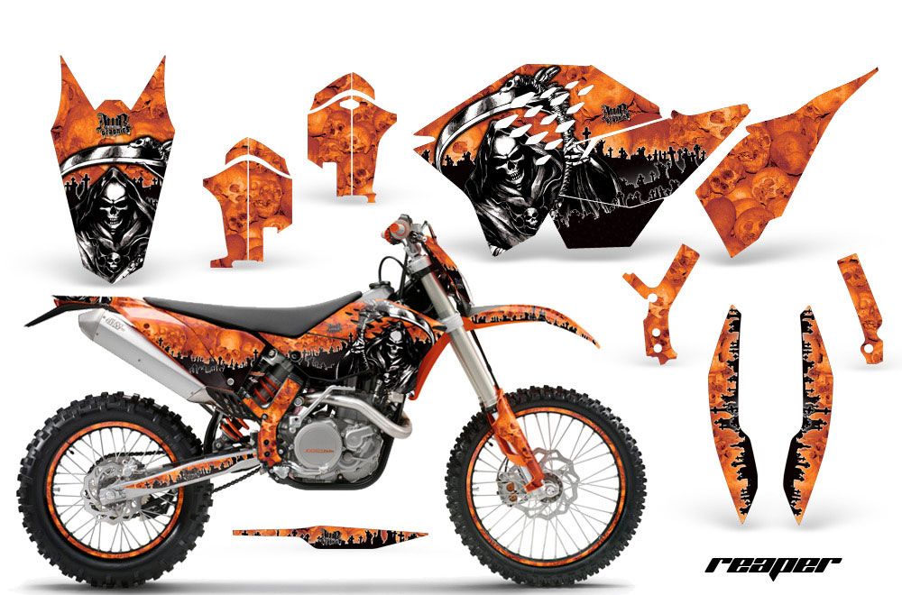 KTM C5 WCFW 250 Dirt Bike Graphic Kit - 2011 Reaper Orange