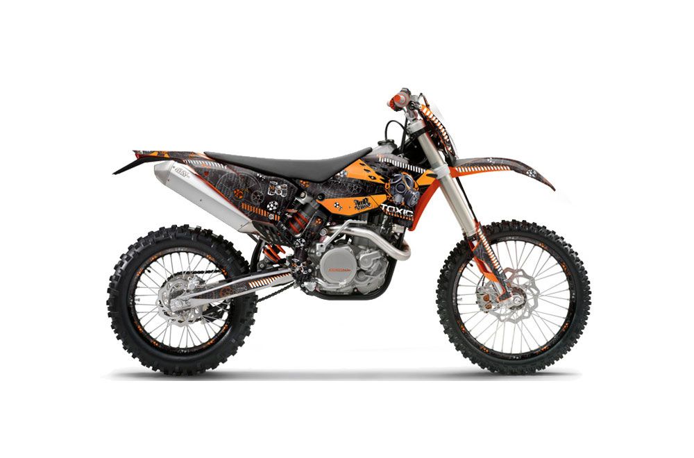 KTM C5 SX / SX-F 125 / 525 Dirt Bike Graphic Kit - 2007-2010 Toxicity Orange