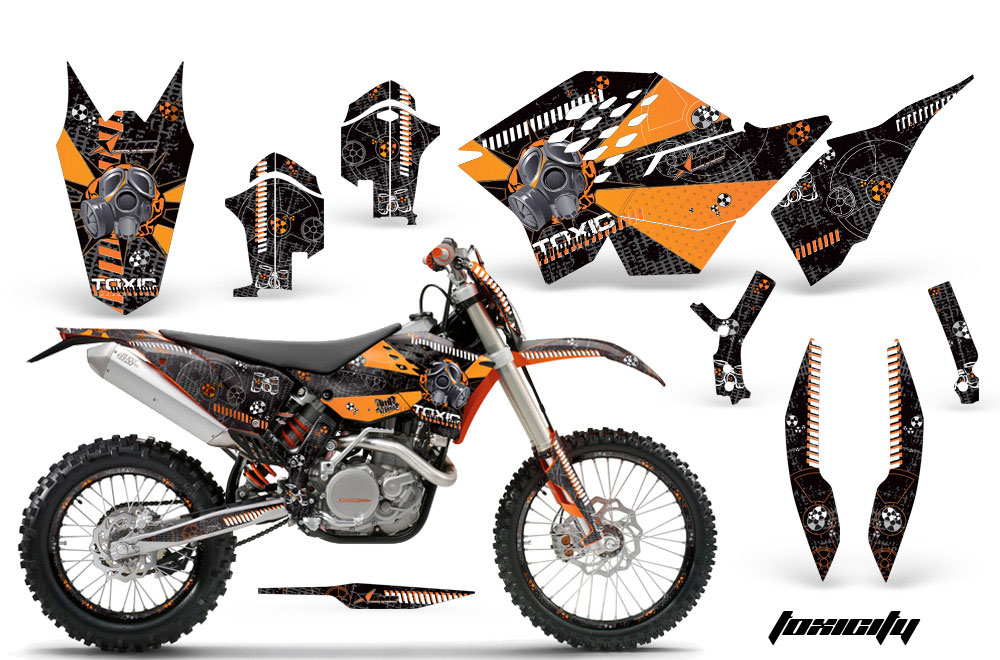 KTM C5 SX / SX-F 125 / 525 Dirt Bike Graphic Kit - 2007-2010 Toxicity Orange