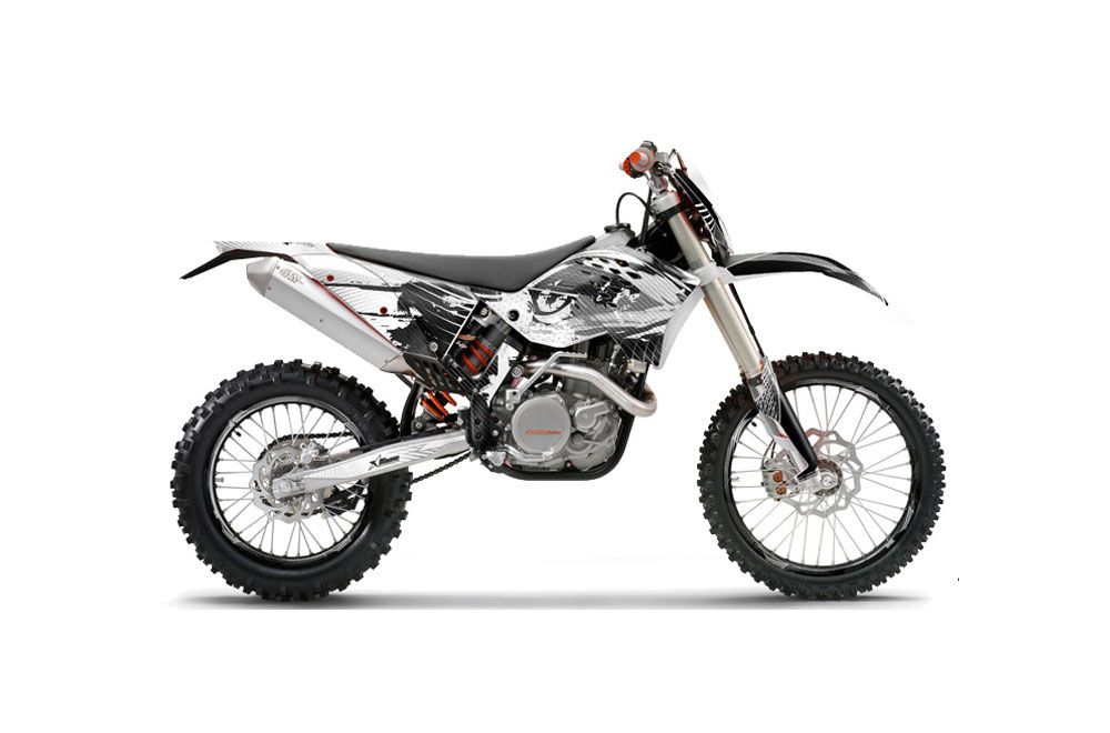 KTM C5 WCFW 250 Dirt Bike Graphic Kit - 2011 Carbon X White