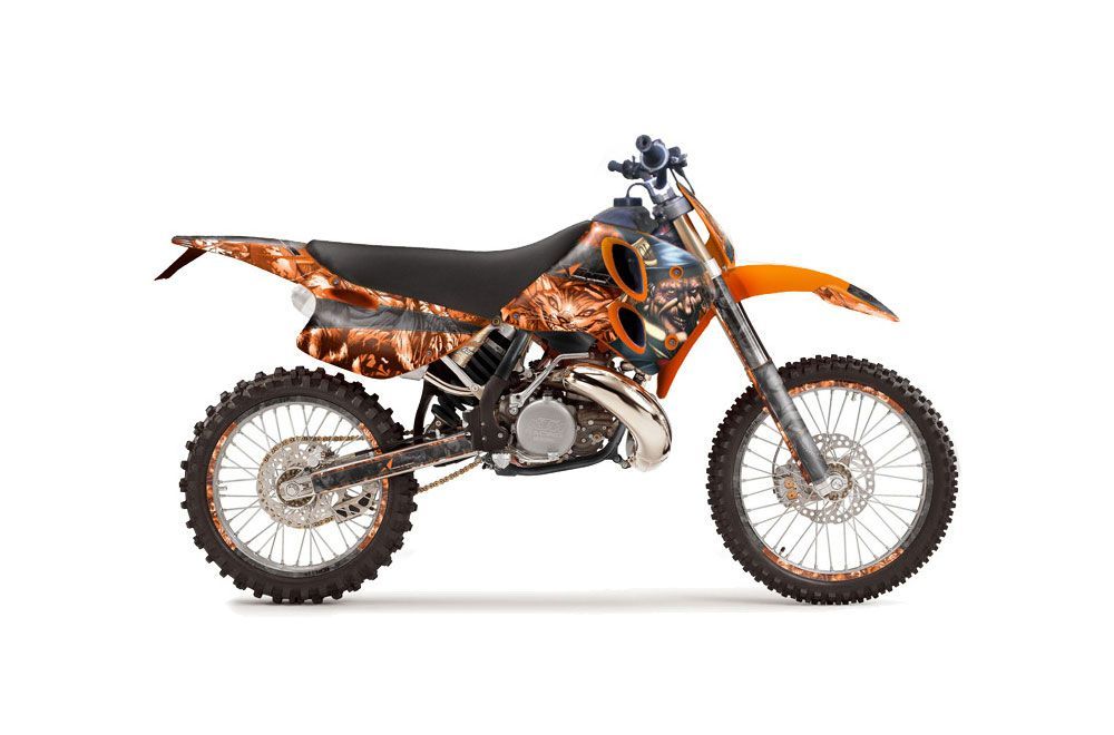 KTM C6 SX 2 Stroke Dirt Bike Graphic Kit - 1993-1997 Mad Hatter Orange