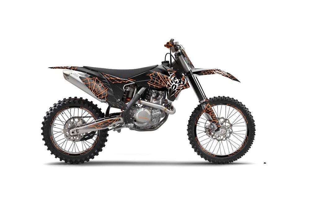 KTM C9 SX / SX-F / XC / XC-F Dirt Bike Graphic Kit - 2013-2015 Widow Maker Black