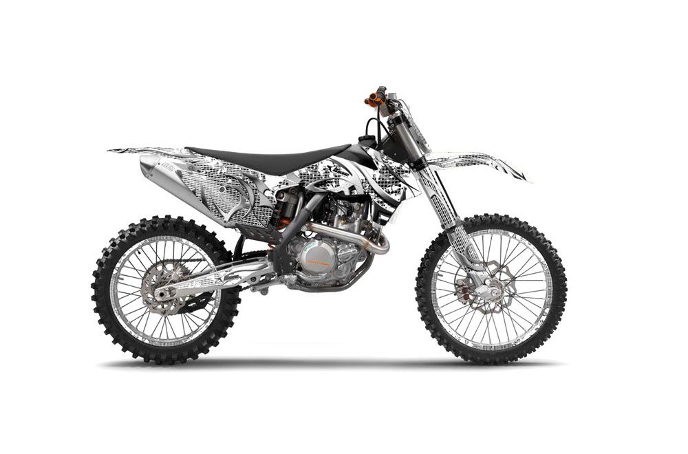 KTM C9 SX / SX-F / XC / XC-F Dirt Bike Graphic Kit - 2013-2015 Deaden White