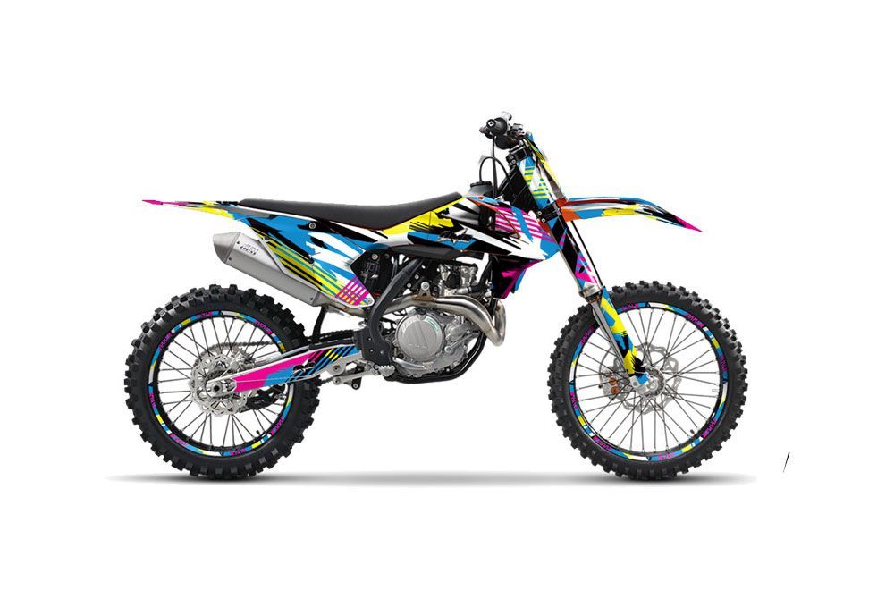 KTM SX-F / XC-F 250 / 350 / 450 Dirt Bike Graphic Kit - 2016 Flashback