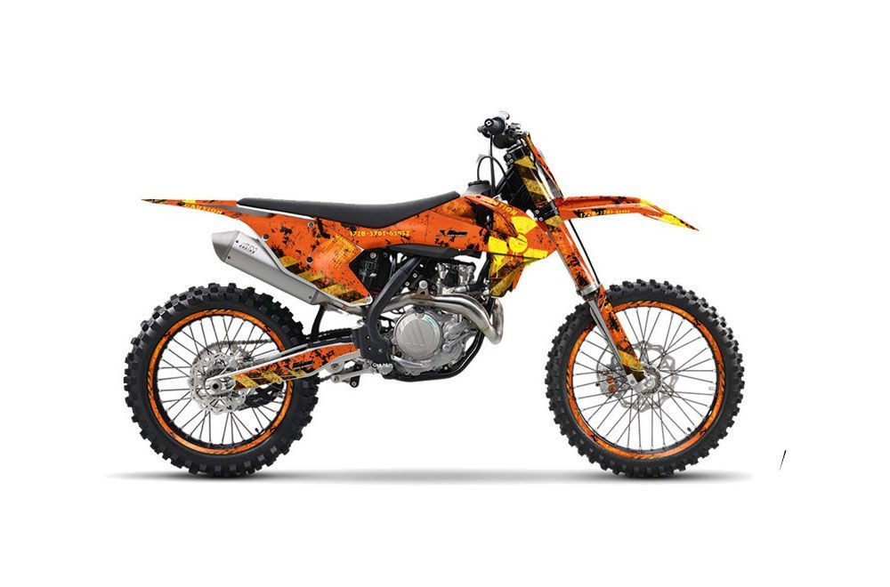 KTM SX-F / XC-F 250 / 350 / 450 Dirt Bike Graphic Kit - 2016 Meltdown Orange