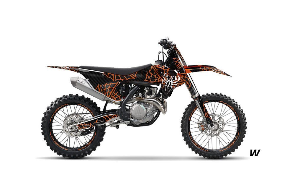 KTM SX-F / XC-F 250 / 350 / 450 Dirt Bike Graphic Kit - 2016 Widow Maker Orange