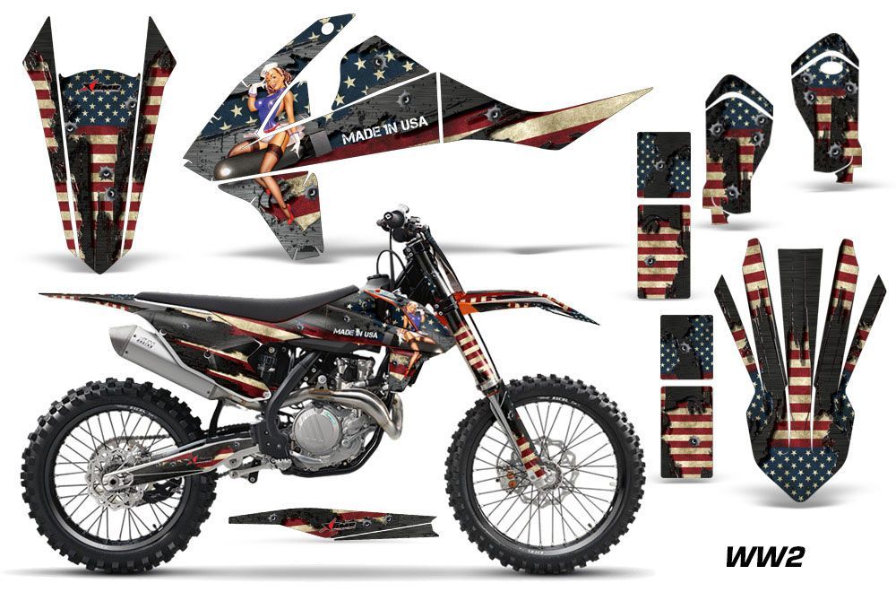 KTM SX-F / XC-F 250 / 350 / 450 Dirt Bike Graphic Kit - 2016 WW2