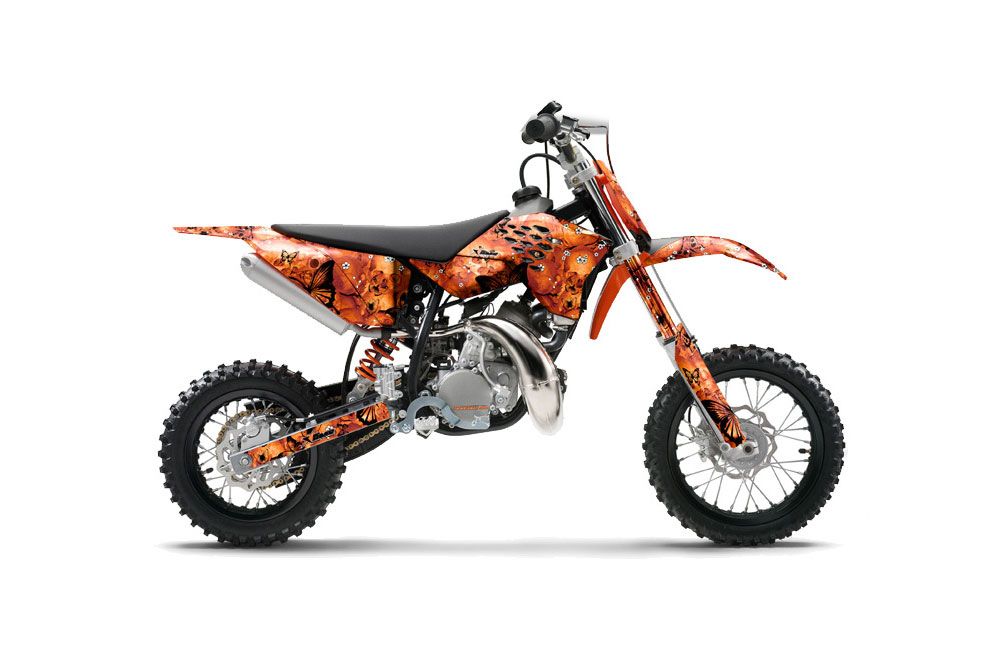 KTM SX 50 Adventure Jr / Sr Dirt Bike Graphic Kit - 2009-2015 Butterfly Orange